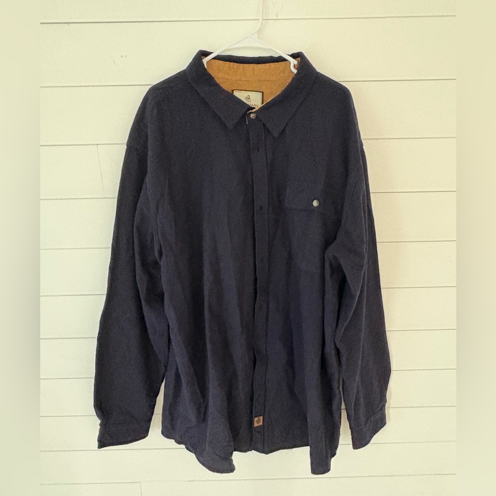 Legendary Whitetails Buck Camp Lightweight Navy Chamois Shirt 3XT‎